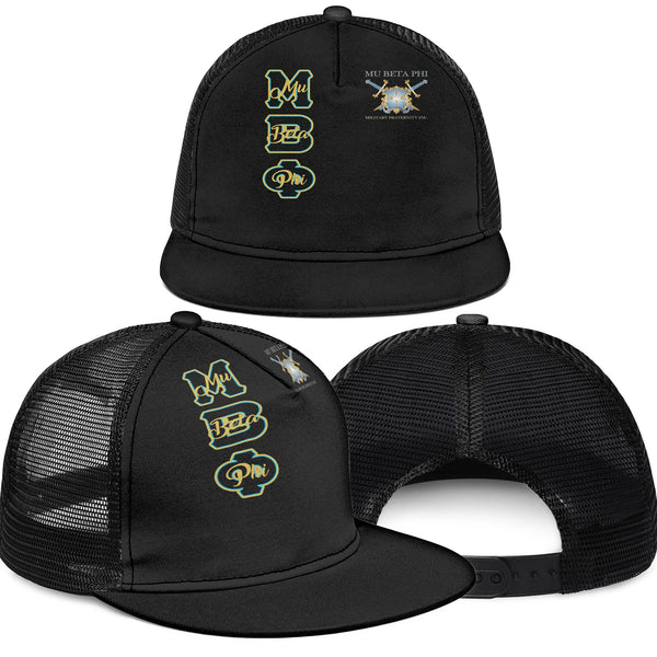 Fraternity Trucker Hat - Mu Beta Phi Trucker Hat Original Black Style