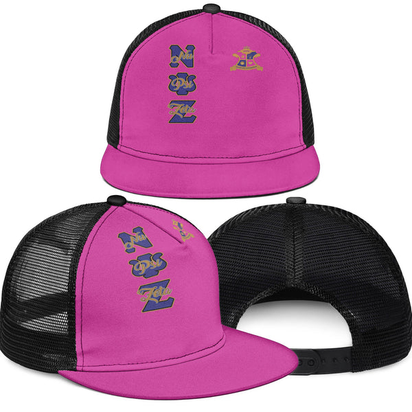 Sorority Trucker Hat - Nu Psi Zeta Trucker Hat Original Pink Style