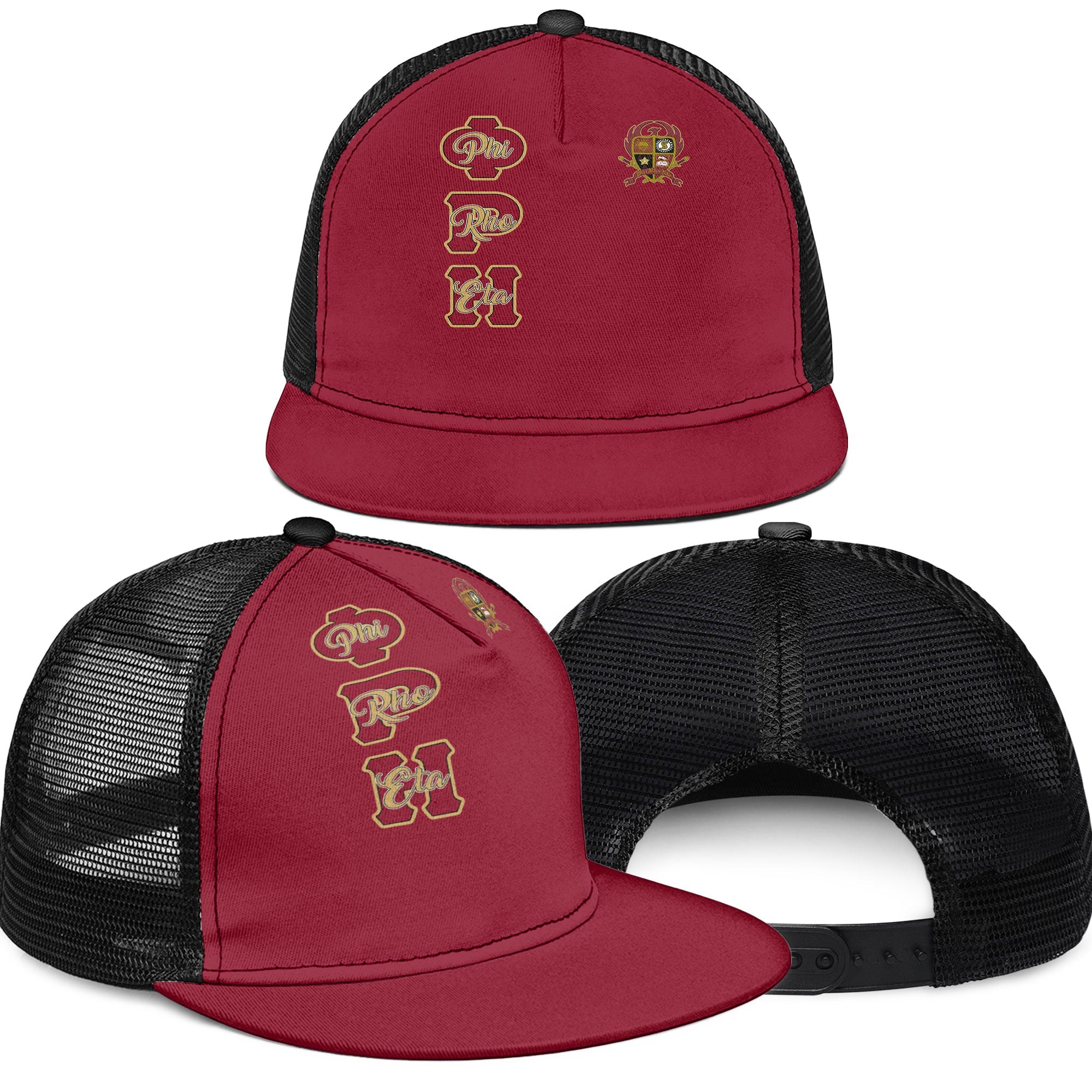 Fraternity Trucker Hat - Phi Rho Eta Trucker Hat Original Maroon Style