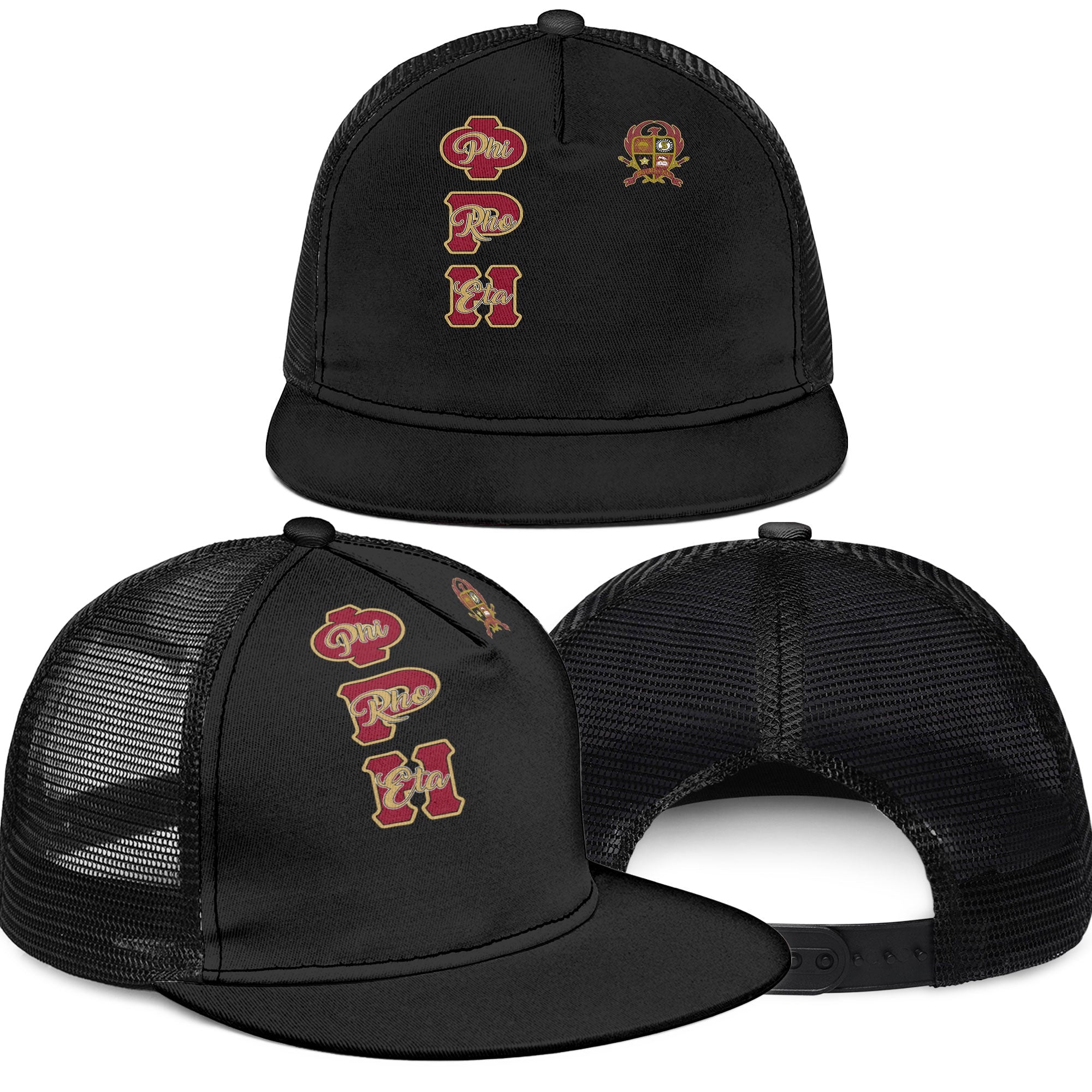 Fraternity Trucker Hat - Phi Rho Eta Trucker Hat Original Dark Style