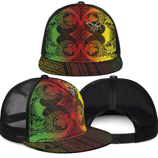 Kanaka Maoli Hawaii Trucker Hat Reggae Style