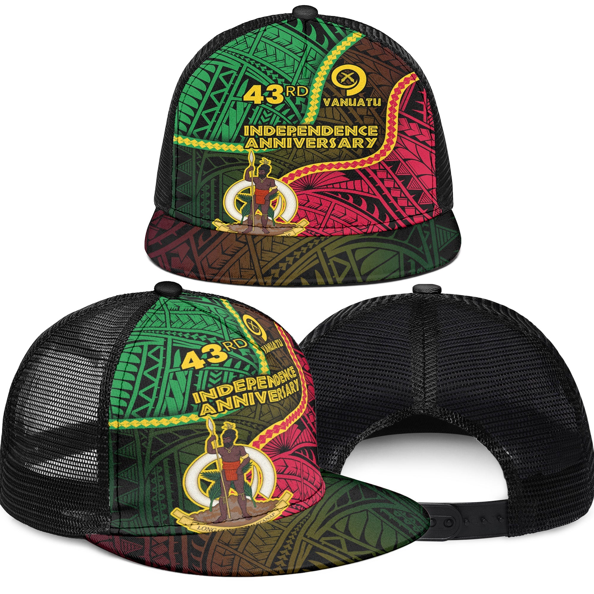 Vanuatu Trucker Hat Independence Day 43rd Anniversary Style