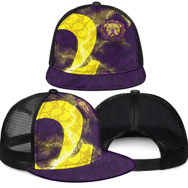 Fraternity Trucker Hat - Omega Psi Phi Bulldog Trucker Hat Thunder Style