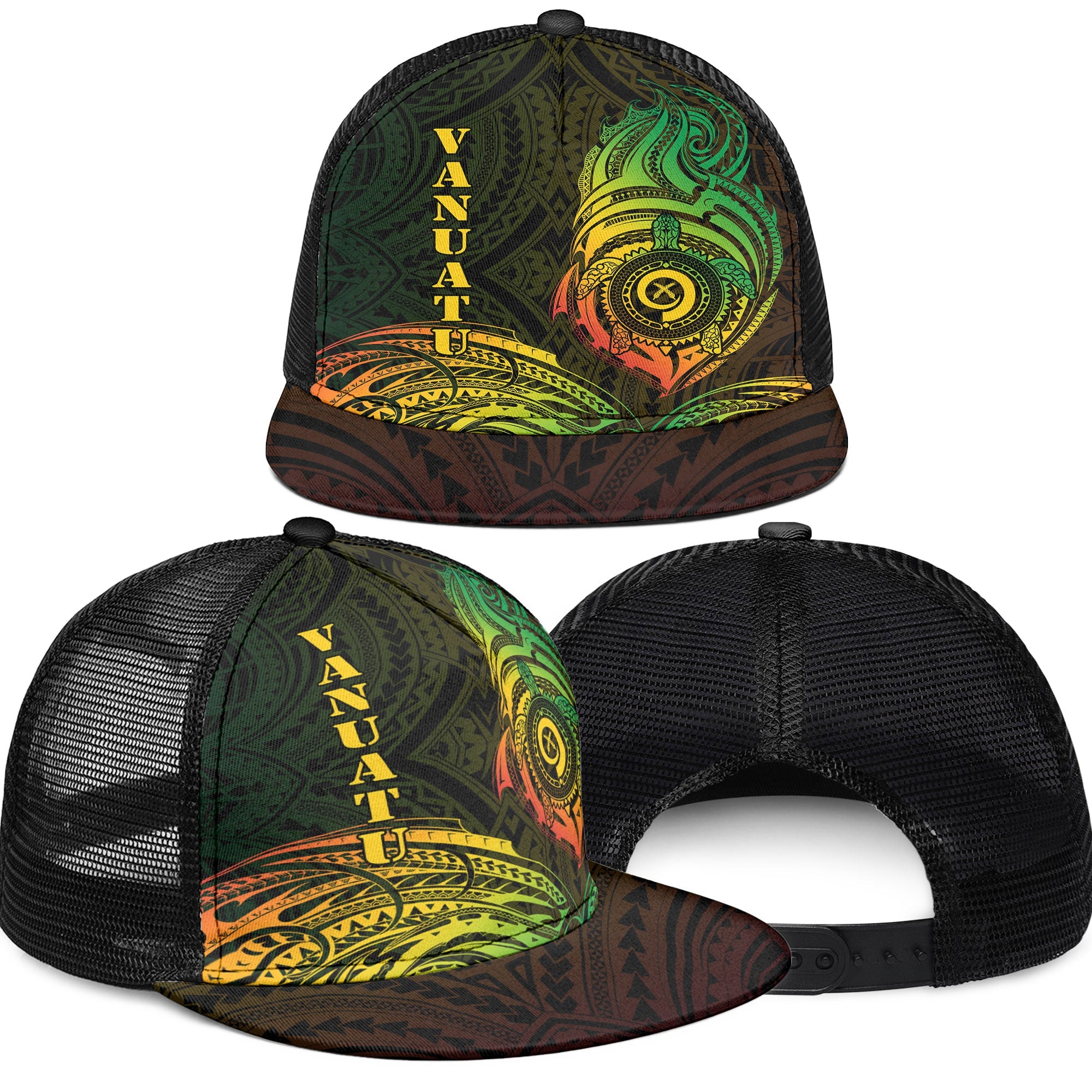 Vanuatu Trucker Hat Polynesian Reggae Style