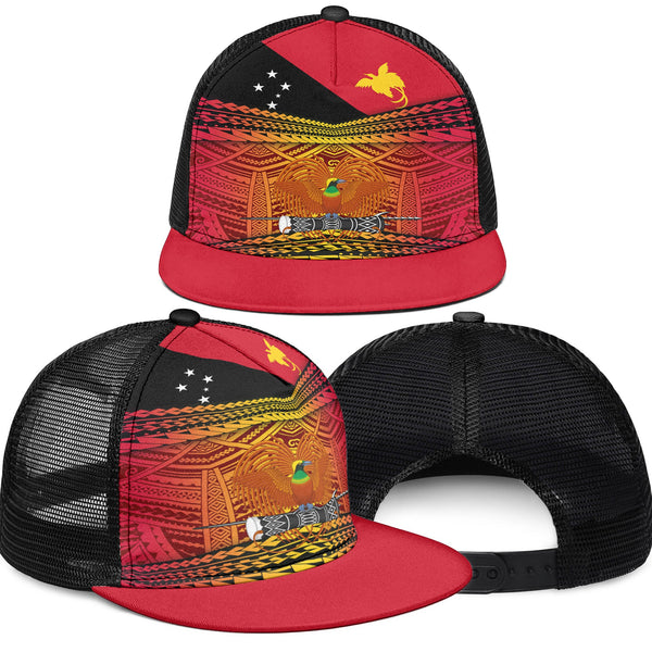 Papua New Guinea Independence Day Trucker Hat PNG Emblem Style