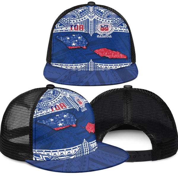 Samoa TOA Rugby Trucker Hat Map Style