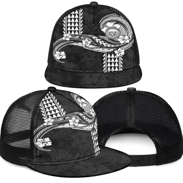 Hawaii Seal Trucker Hat Turtle & Map Style