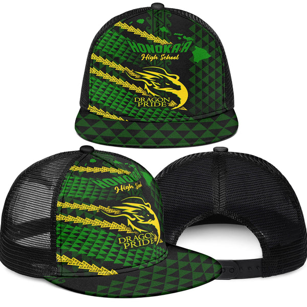 Hawaii Honoka High & Intermediate School Trucker Hat Map Style