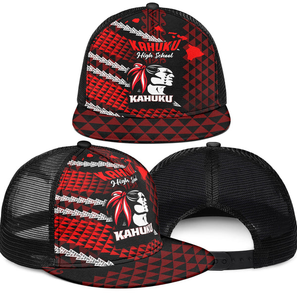 Hawaii Kahuku High & Intermediate School Trucker Hat Map Style