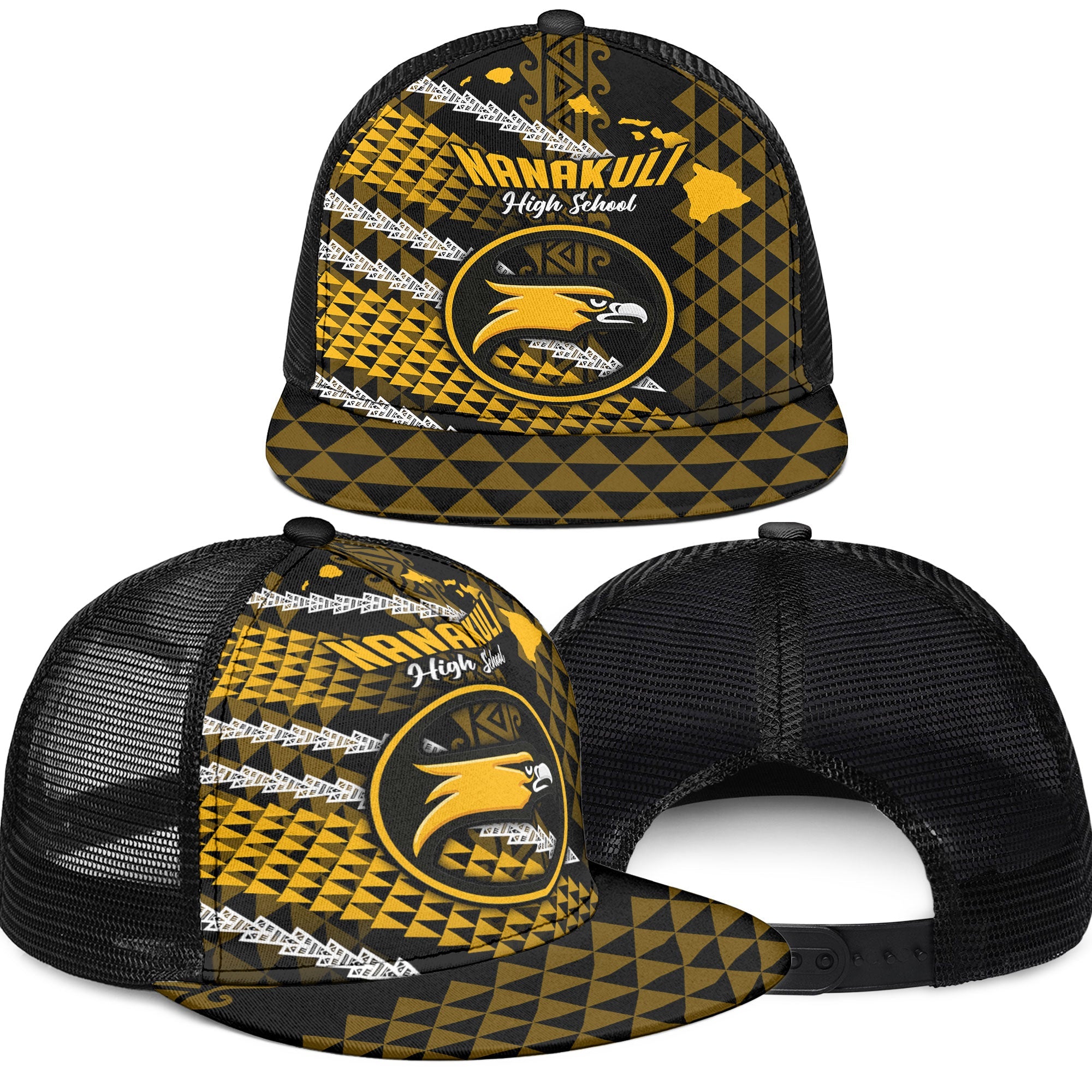 Hawaii Nanakuli High School Trucker Hat Map Style