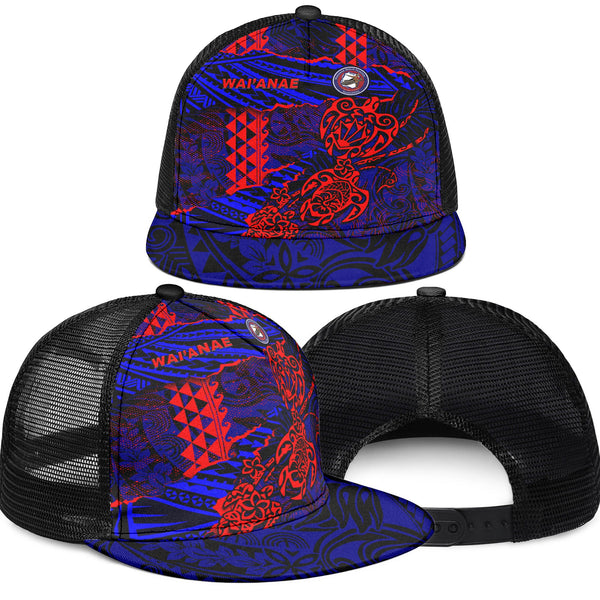 Hawaii Waianae High School Trucker Hat Polynesian Turtle Style