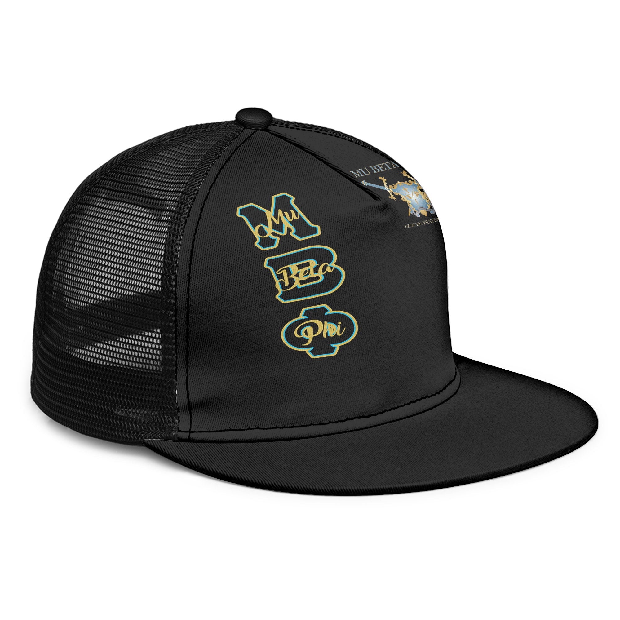 Fraternity Trucker Hat - Mu Beta Phi Trucker Hat Original Black Style