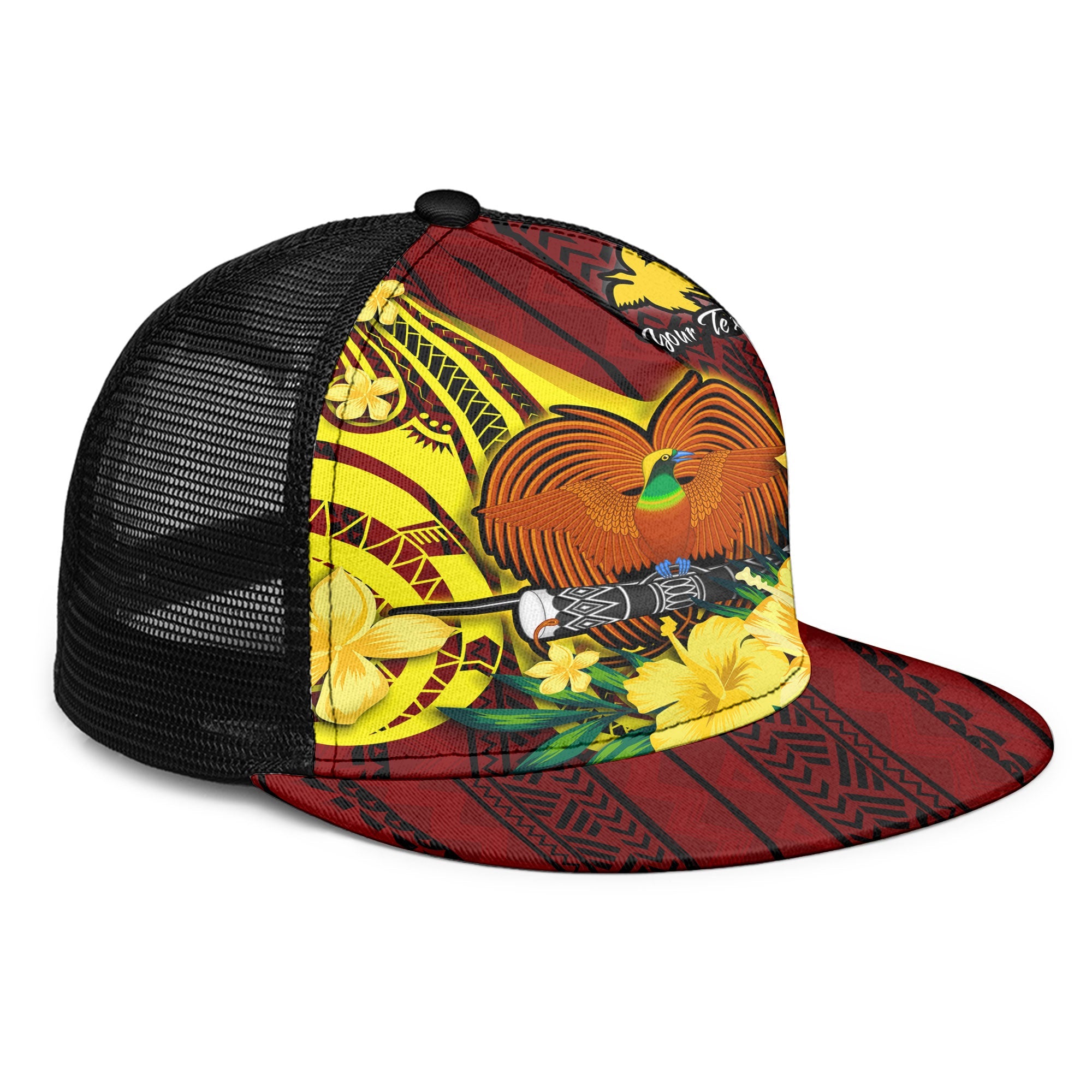 Papua New Guinea Trucker Hat Polynesian PNG Bird Independence Day - LH1