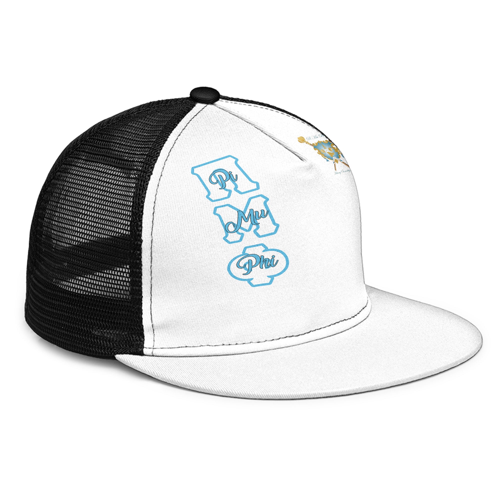 Sorority Trucker Hat - Pi Mu Phi Trucker Hat Original White Style