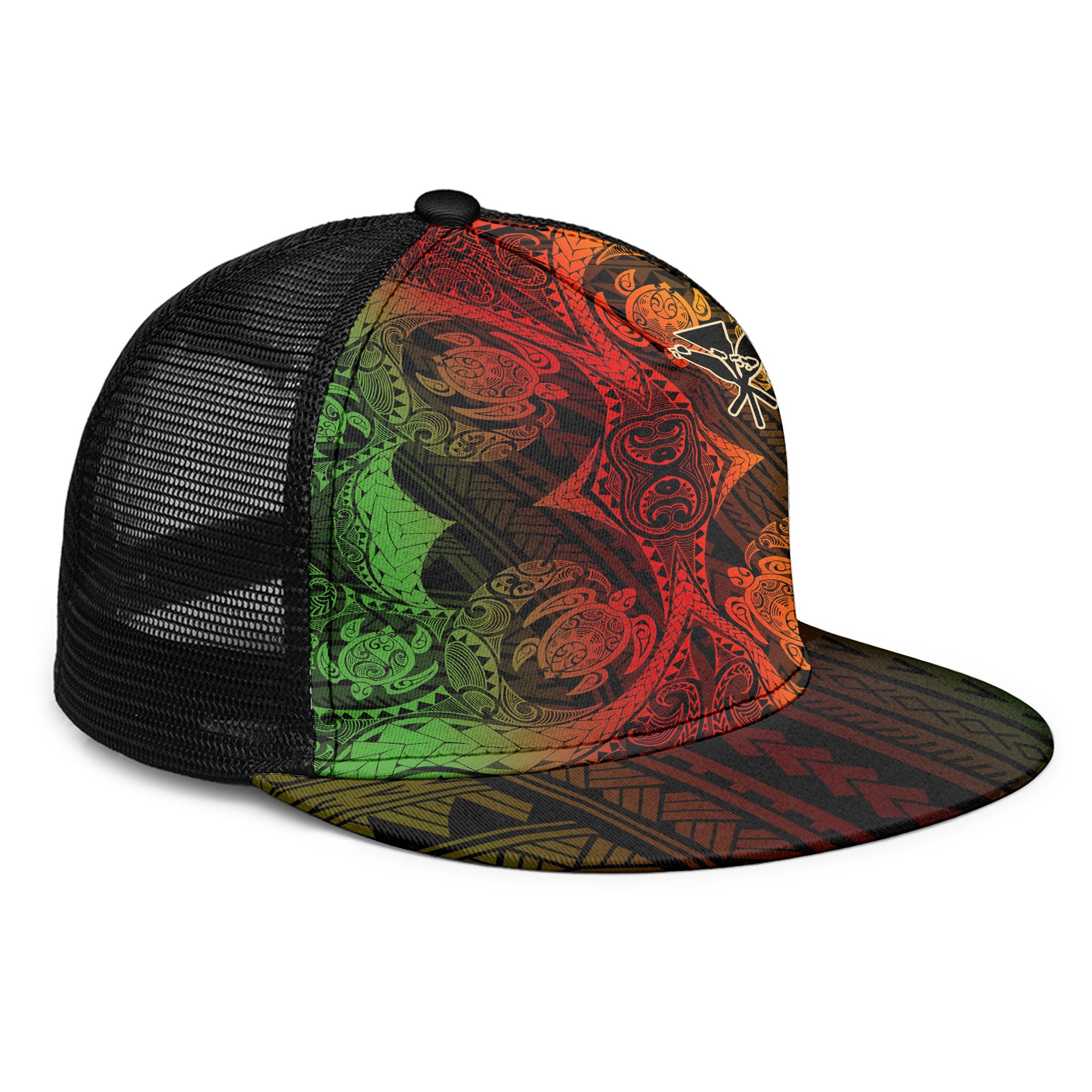 Kanaka Maoli Hawaii Trucker Hat Reggae Style