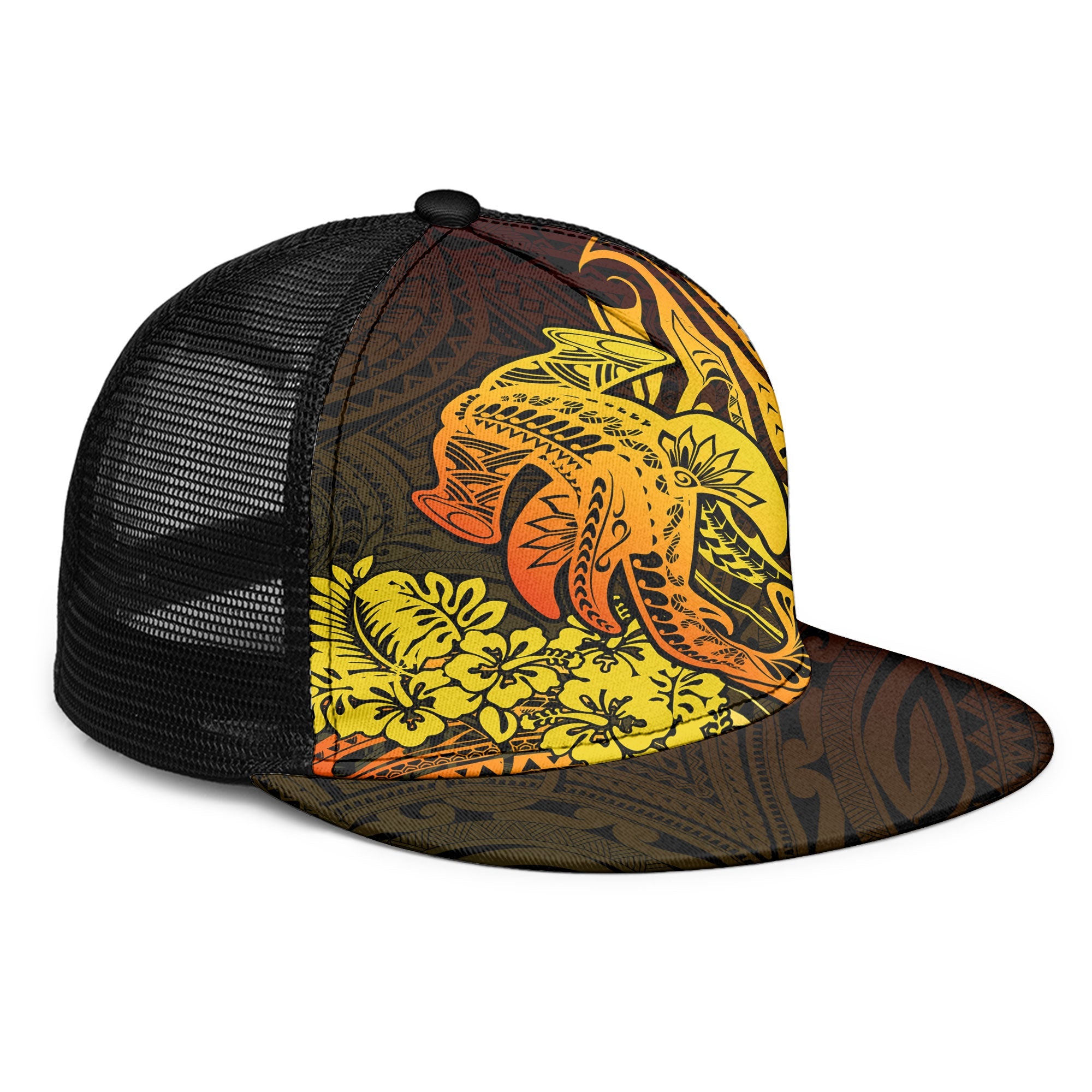 Hawaii Hammerhead Shark Trucker Hat Reggae Style