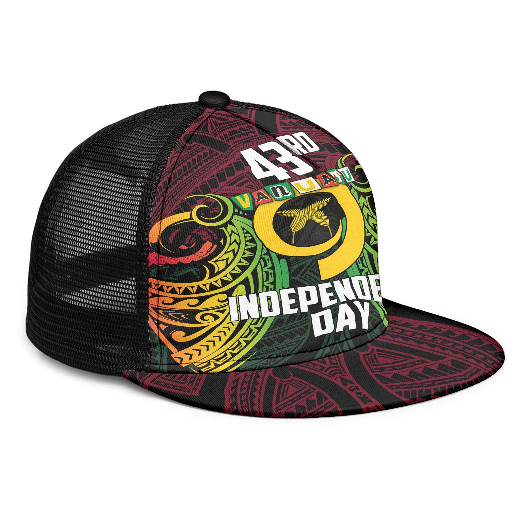 Vanuatu Trucker Hat Independence Day 43rd Anniversary Style 2