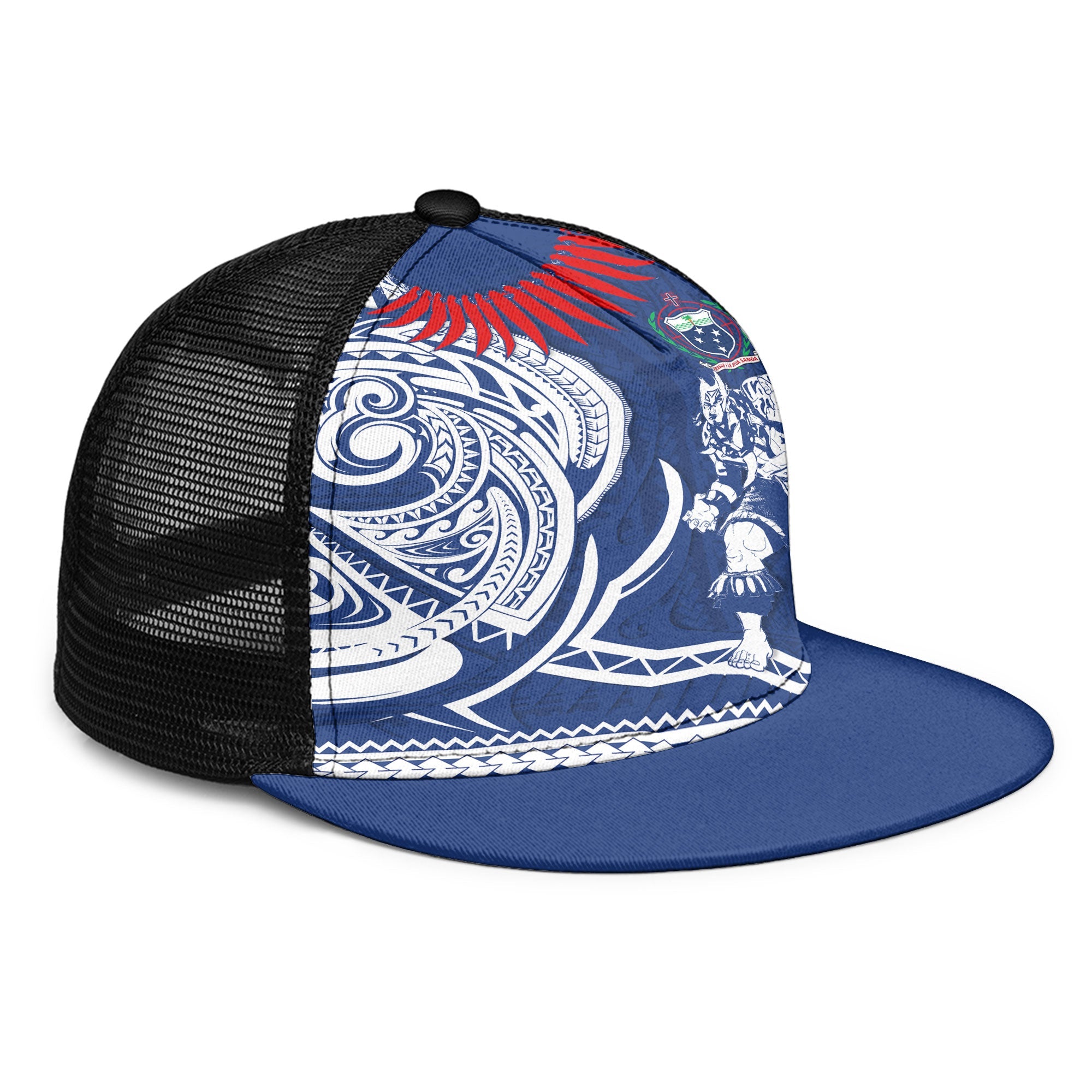 Samoa Trucker Hat Warrior Ula Nifo Style