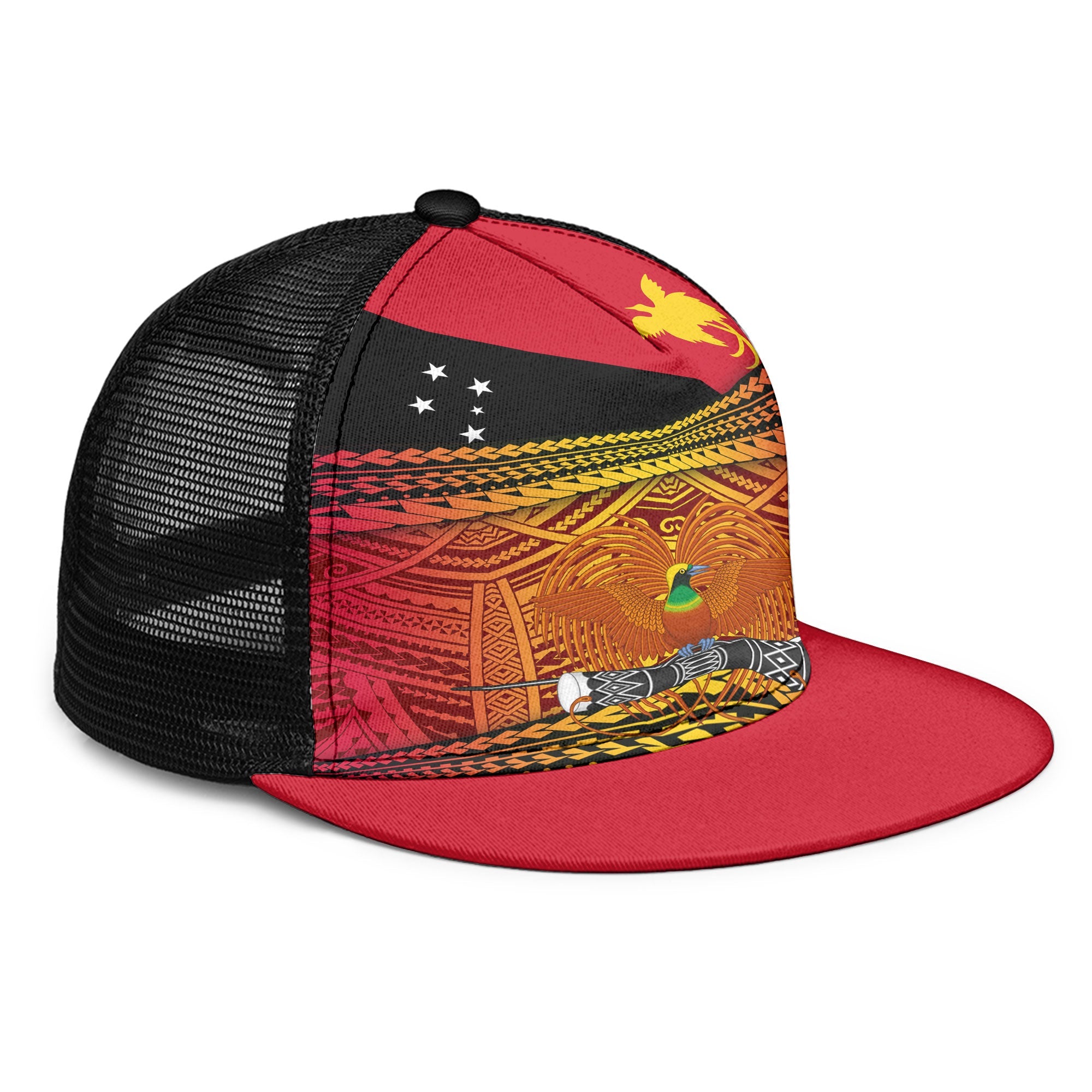 Papua New Guinea Independence Day Trucker Hat PNG Emblem Style