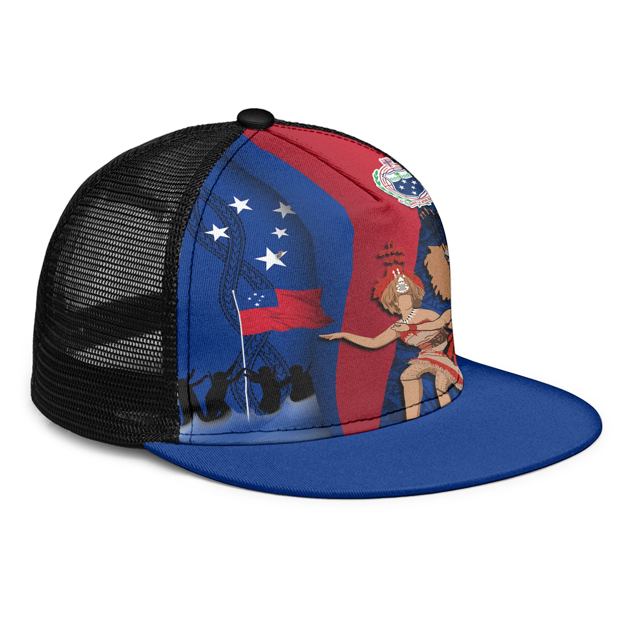 Samoa Independence Day Trucker Hat Celebrating Dance Style