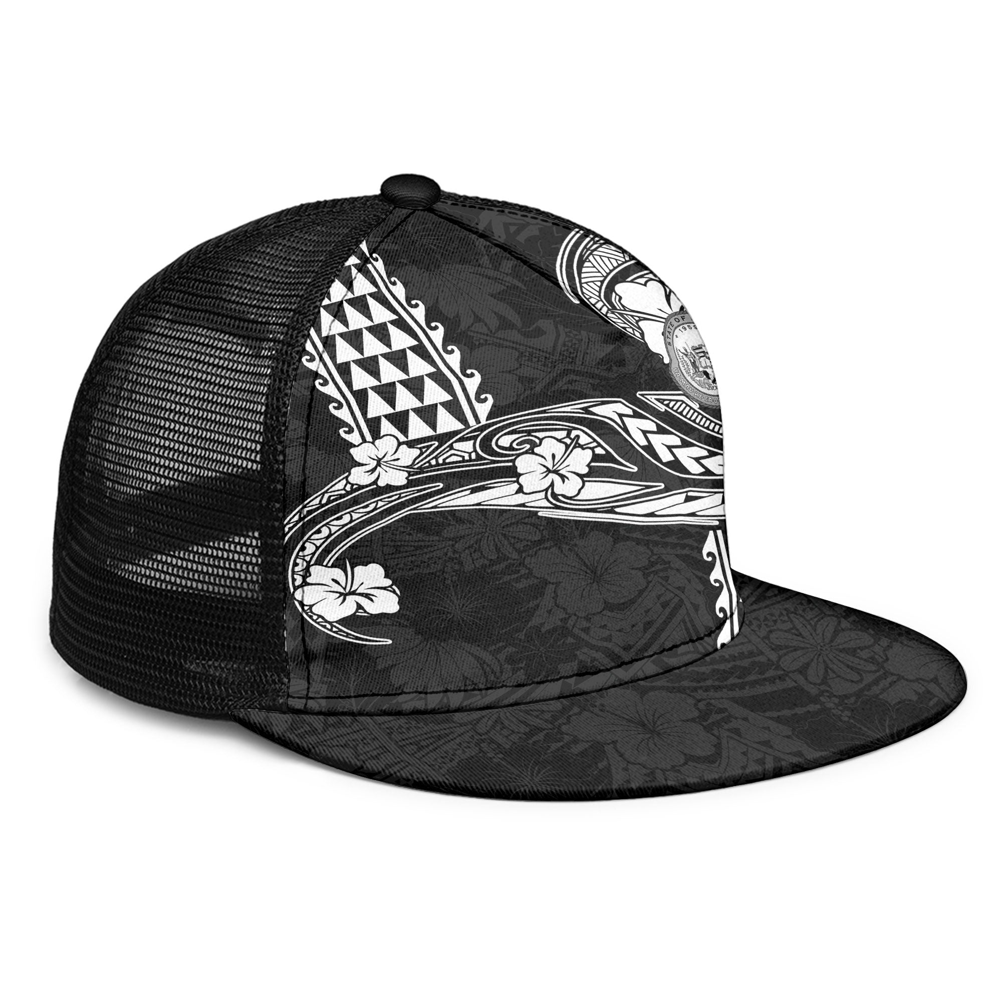 Hawaii Seal Trucker Hat Turtle & Map Style