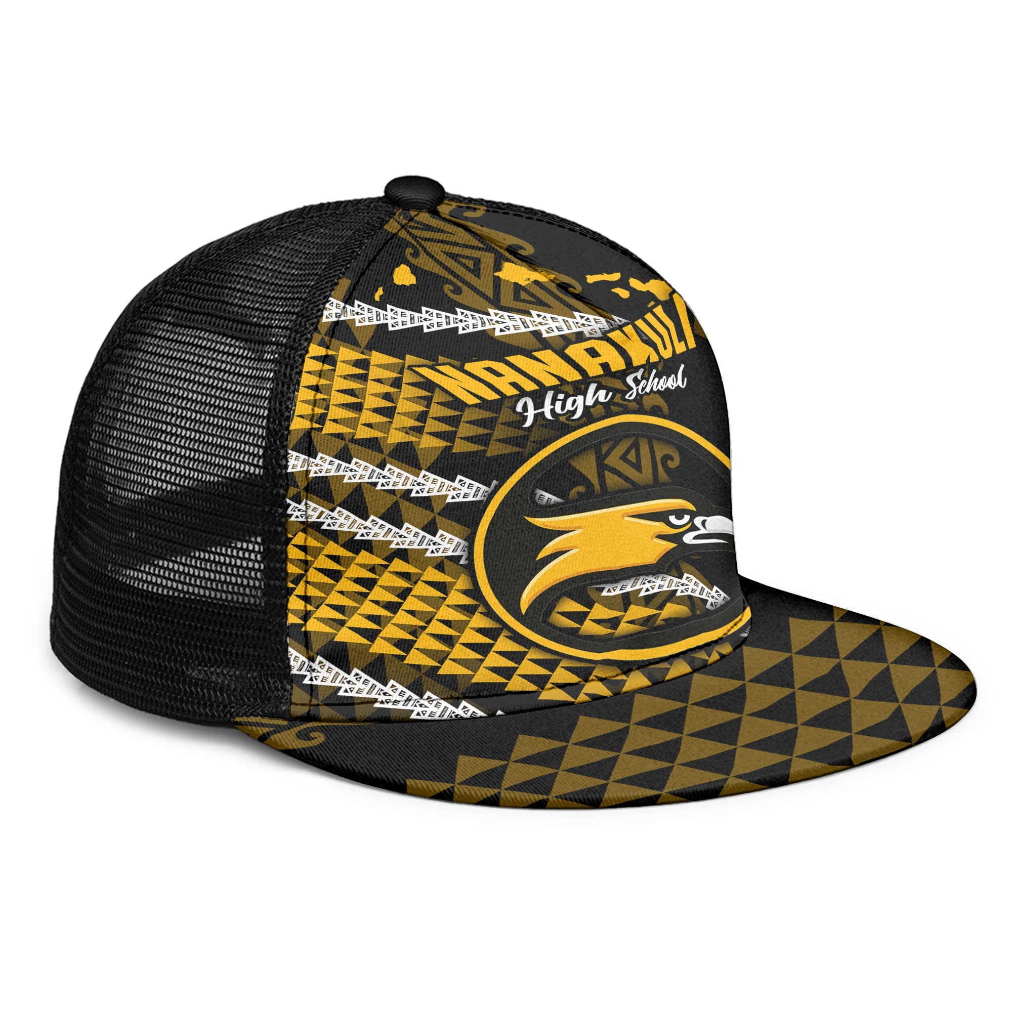 Hawaii Nanakuli High School Trucker Hat Map Style