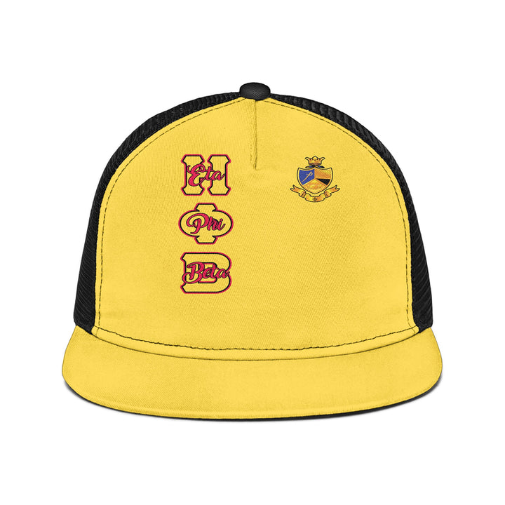 Sorority Trucker Hat - Eta Phi Beta Trucker Hat Original Yellow Style