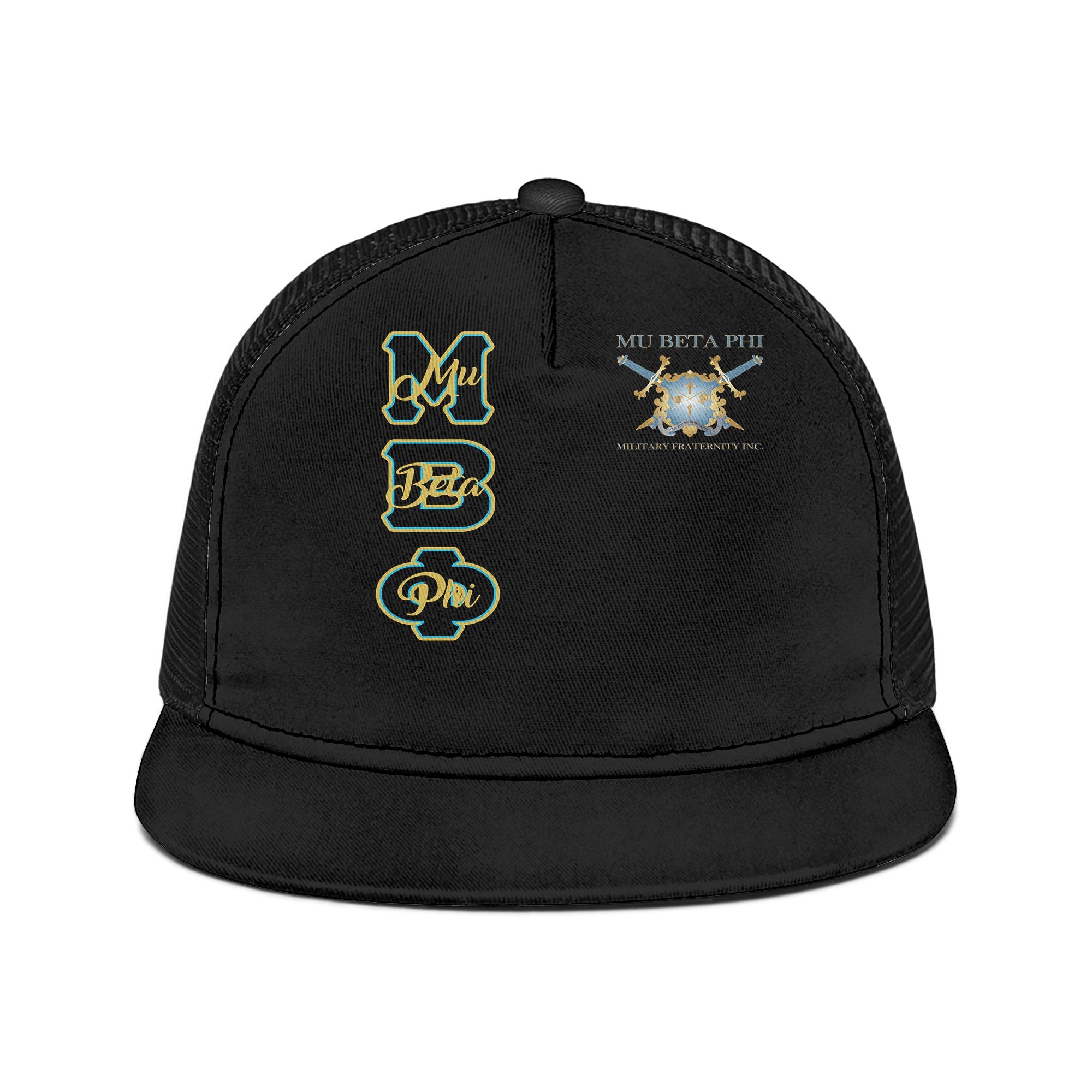 Fraternity Trucker Hat - Mu Beta Phi Trucker Hat Original Black Style