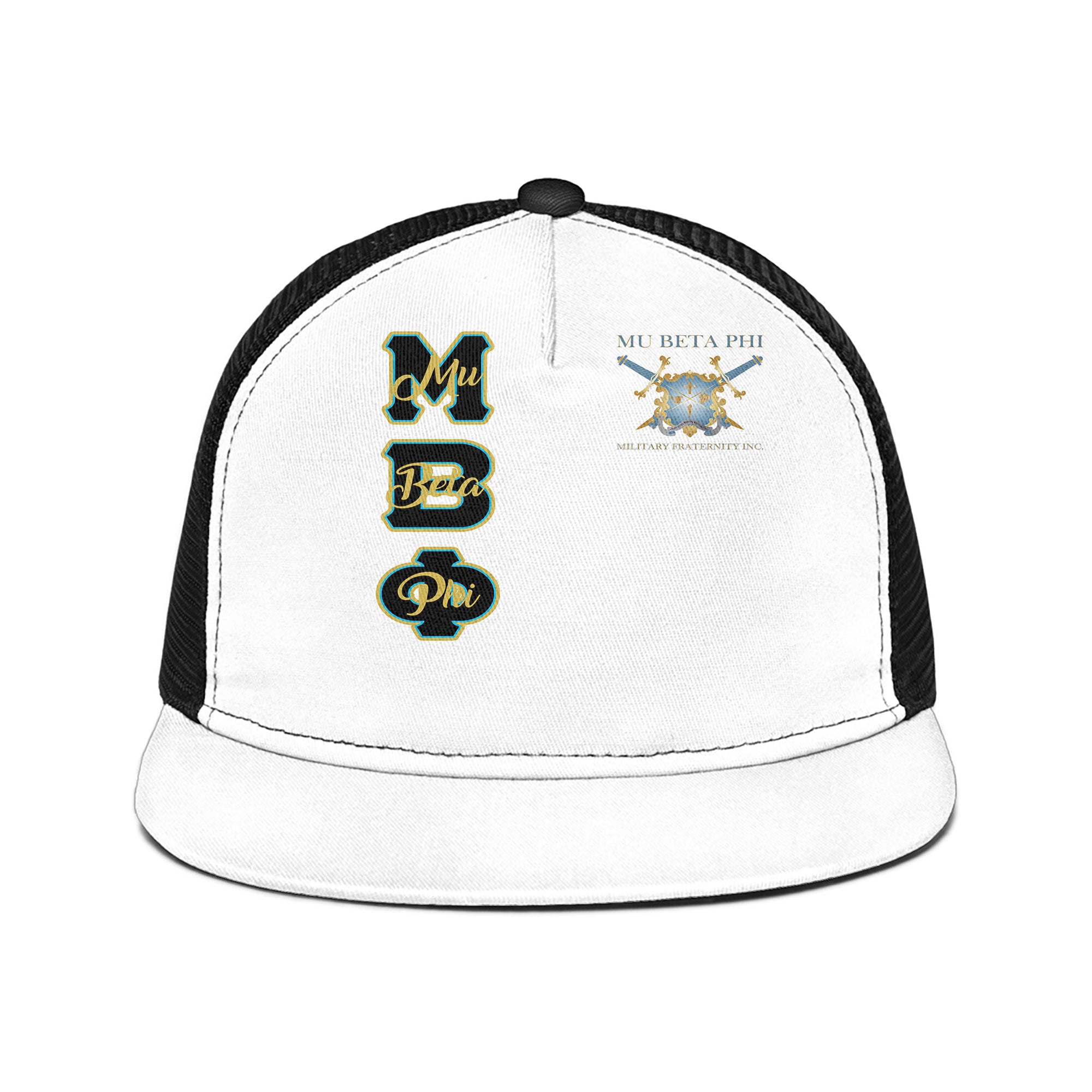 Fraternity Trucker Hat - Mu Beta Phi Trucker Hat Original White Style