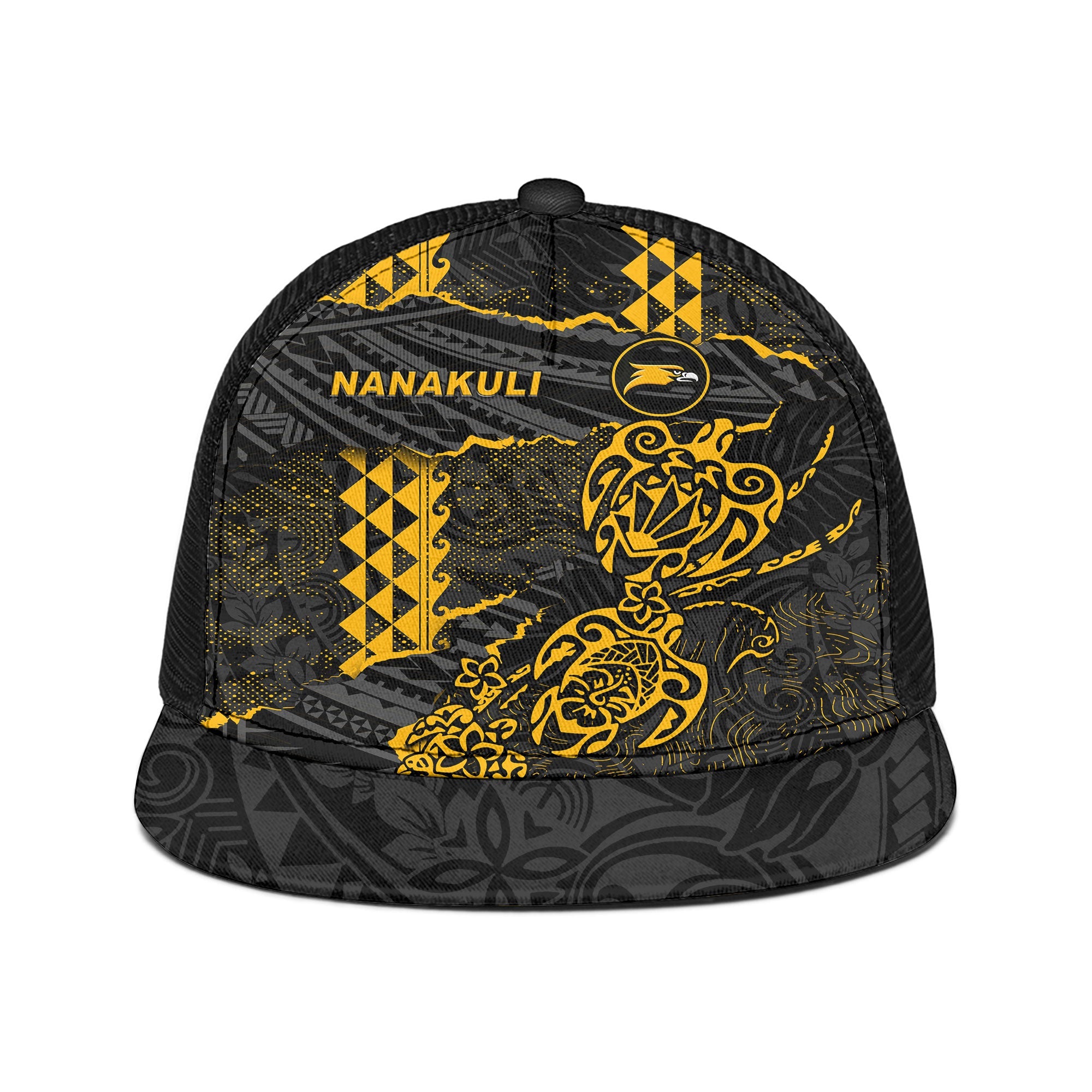 Hawaii Nanakuli High School Trucker Hat Polynesian Turtle Style