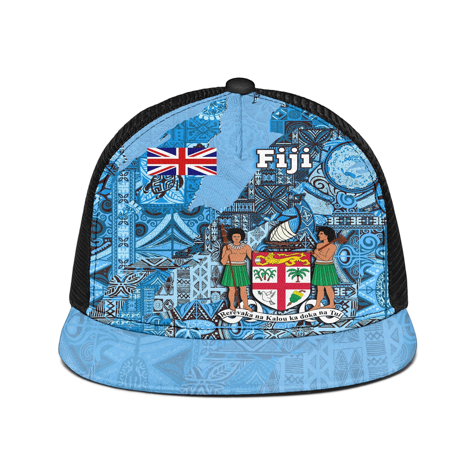 Fiji Flag & Coat Of Arms Trucker Hat