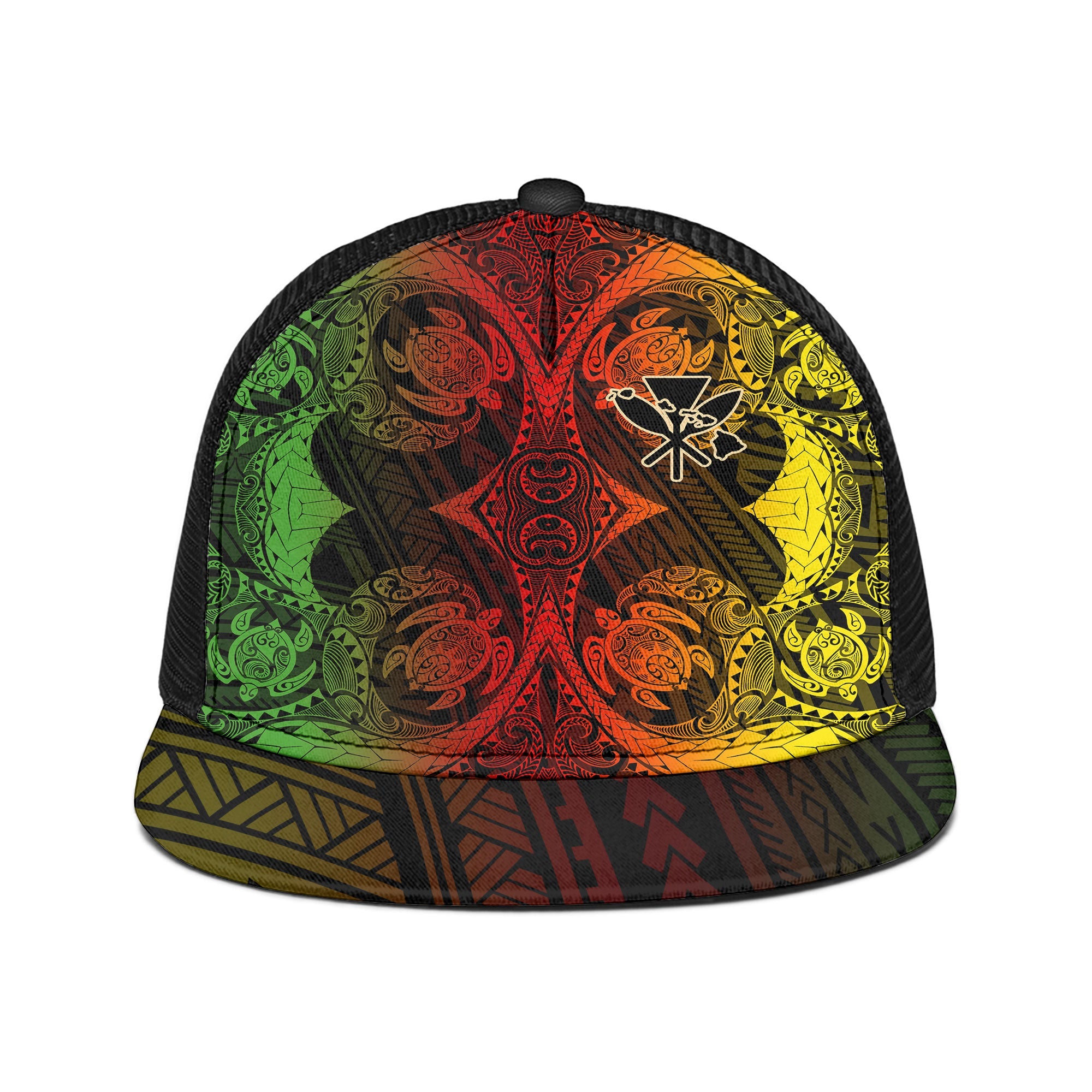 Kanaka Maoli Hawaii Trucker Hat Reggae Style