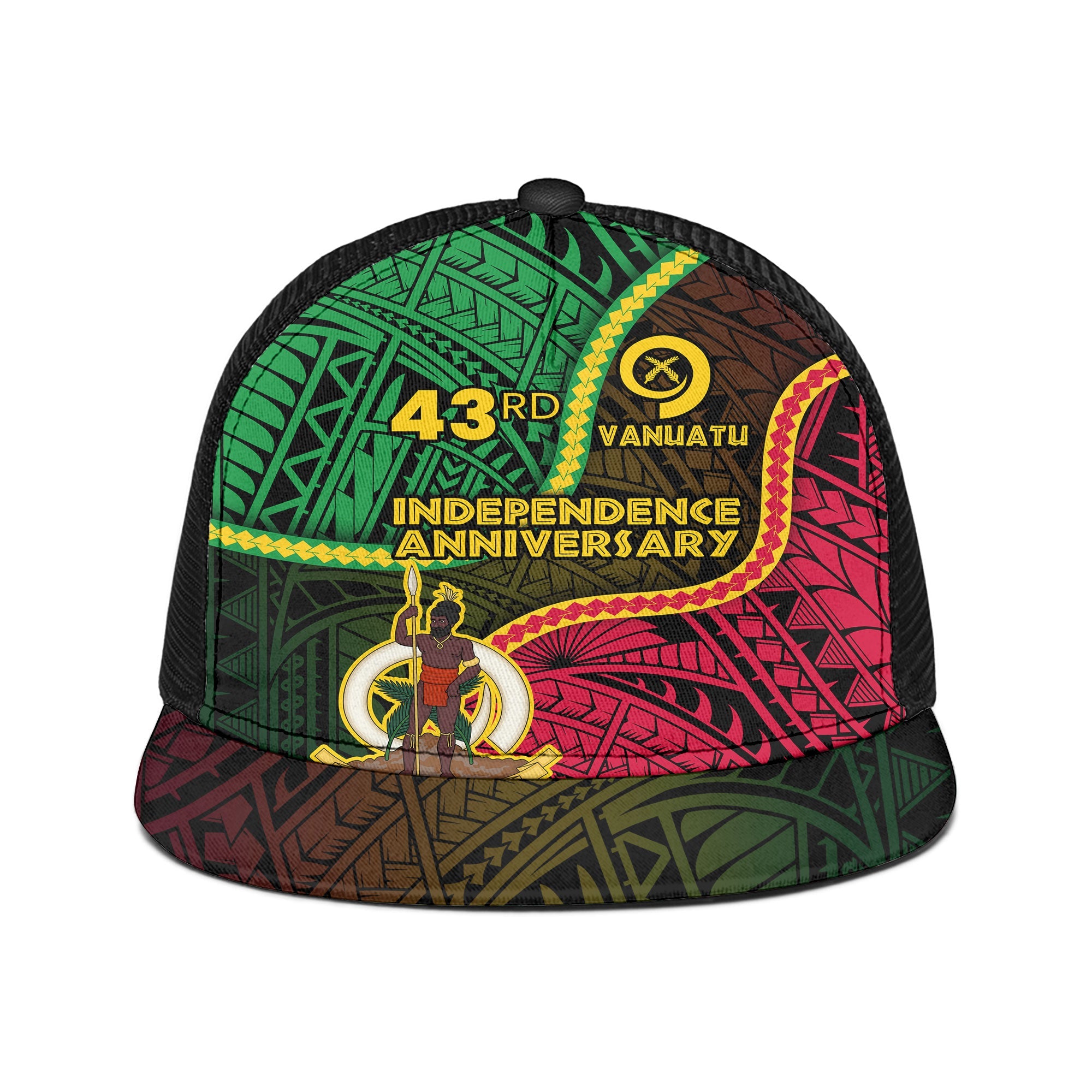 Vanuatu Trucker Hat Independence Day 43rd Anniversary Style