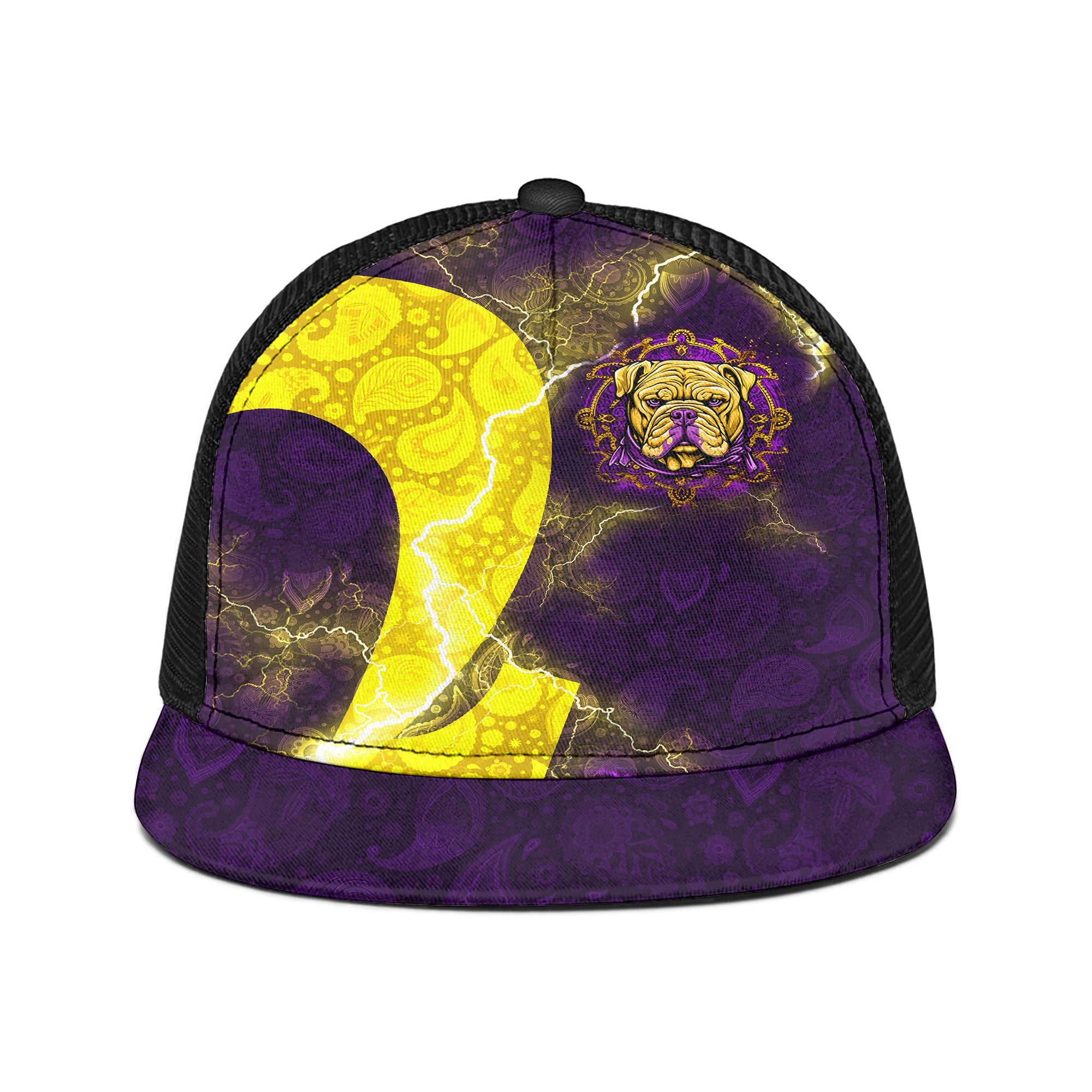 Fraternity Trucker Hat - Omega Psi Phi Bulldog Trucker Hat Thunder Style