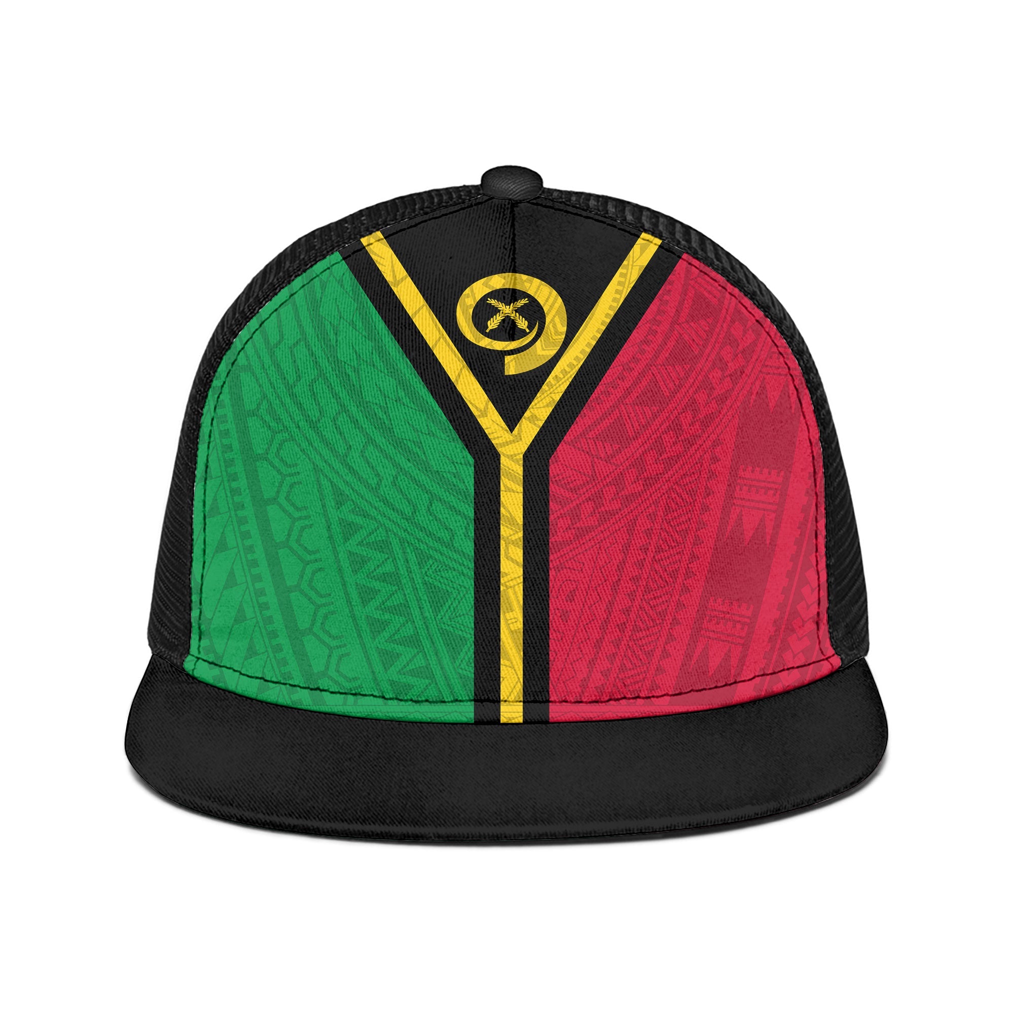 Vanuatu Trucker Hat Polynesian Flag Style