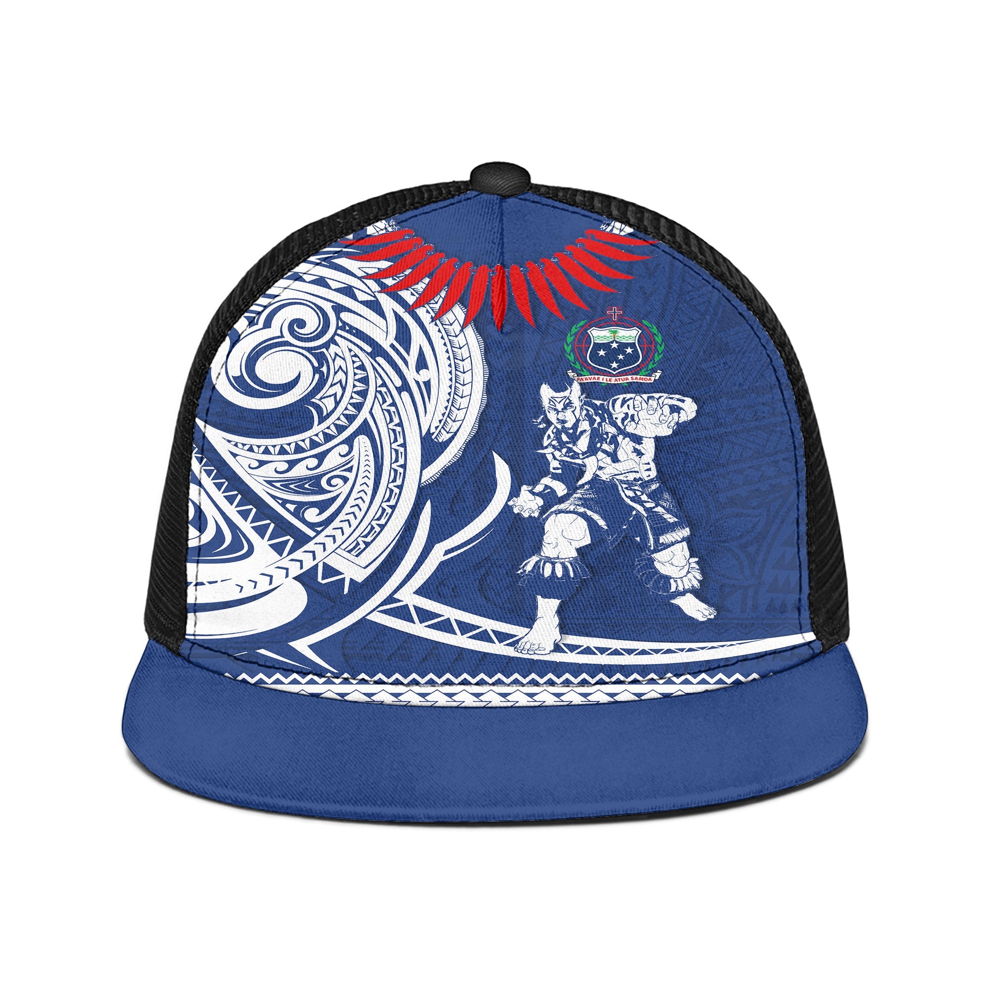 Samoa Trucker Hat Warrior Ula Nifo Style