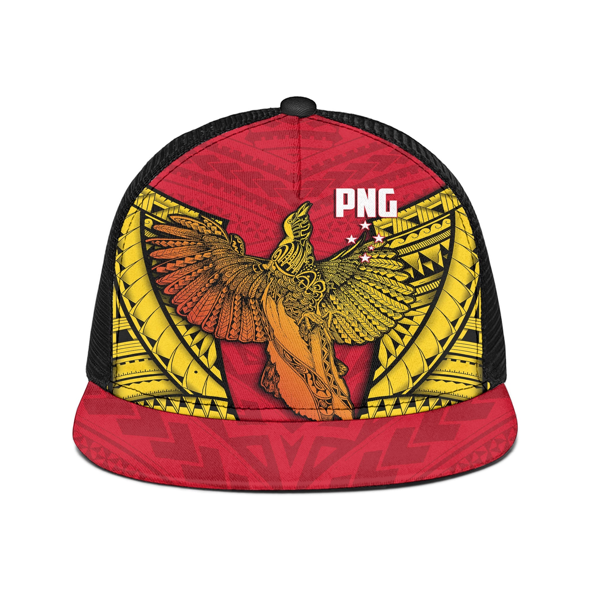 Papua New Guinea Independence Day Trucker Hat Raggiana Bird of Paradise Style