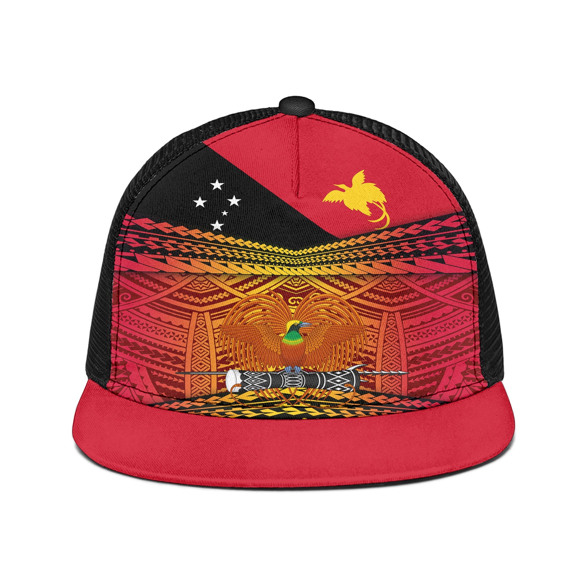 Papua New Guinea Independence Day Trucker Hat PNG Emblem Style