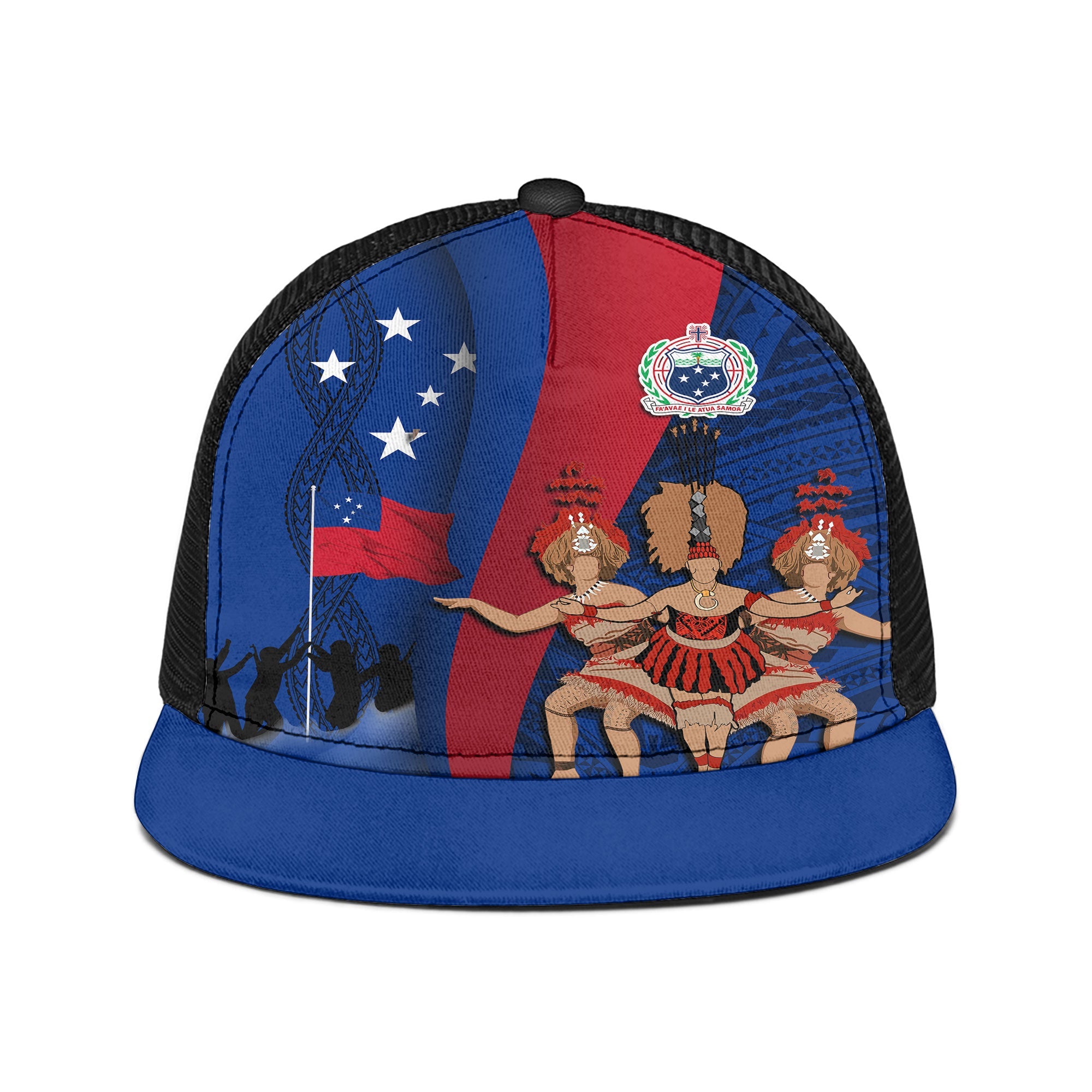 Samoa Independence Day Trucker Hat Celebrating Dance Style