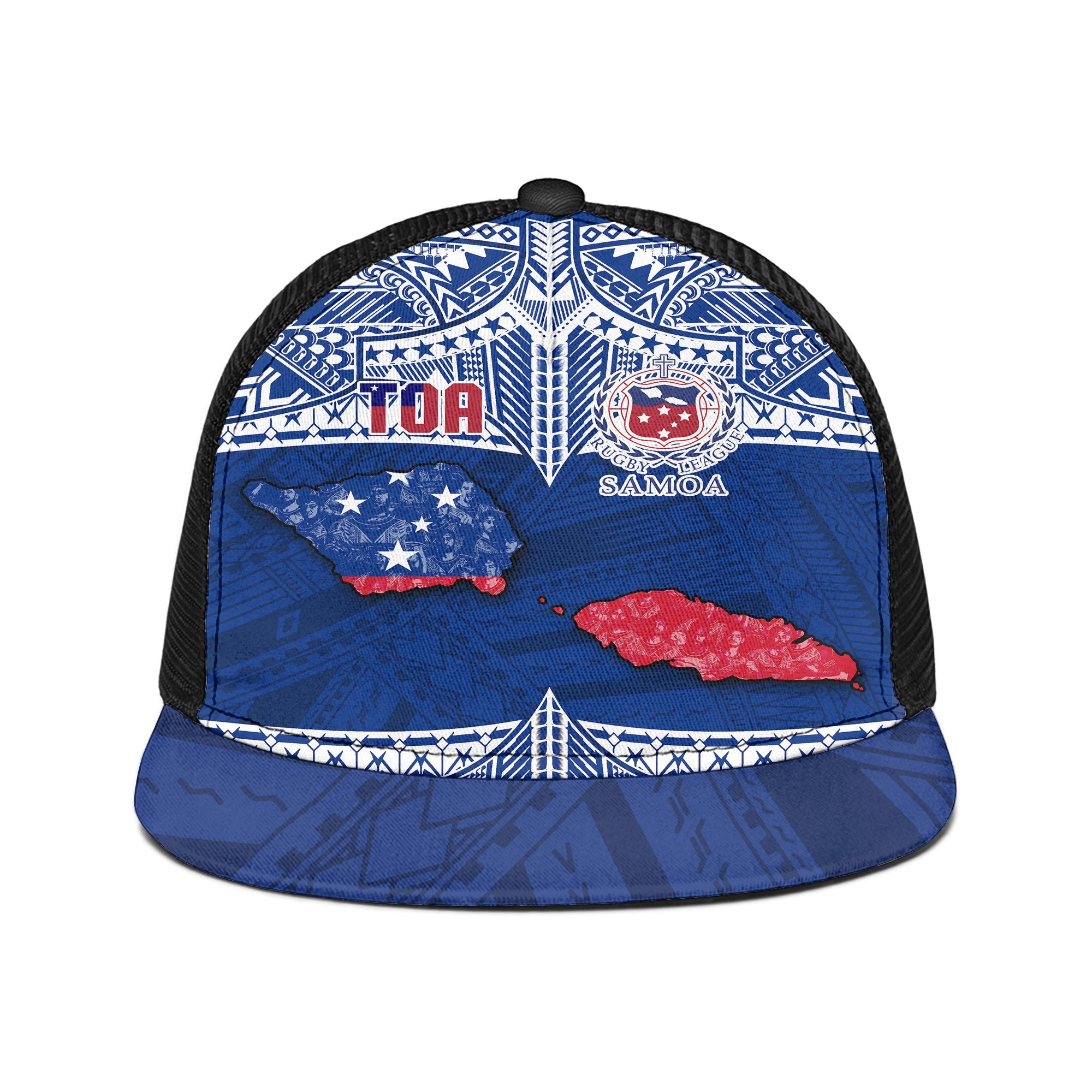 Samoa TOA Rugby Trucker Hat Map Style