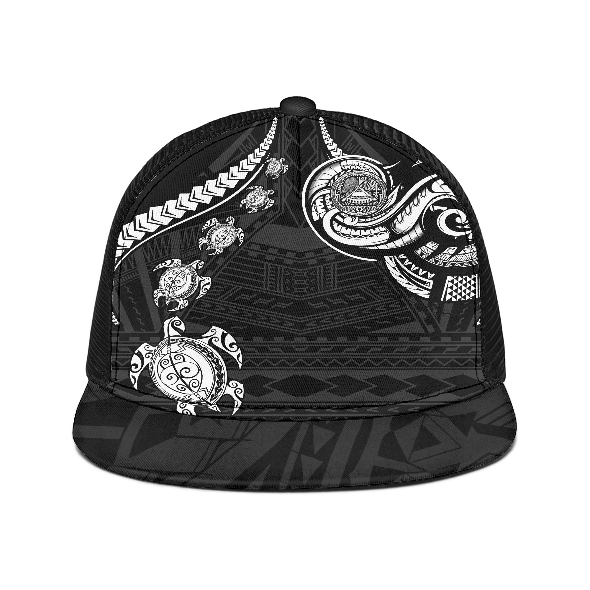 Seal Of American Samoa Trucker Hat Turtle Style