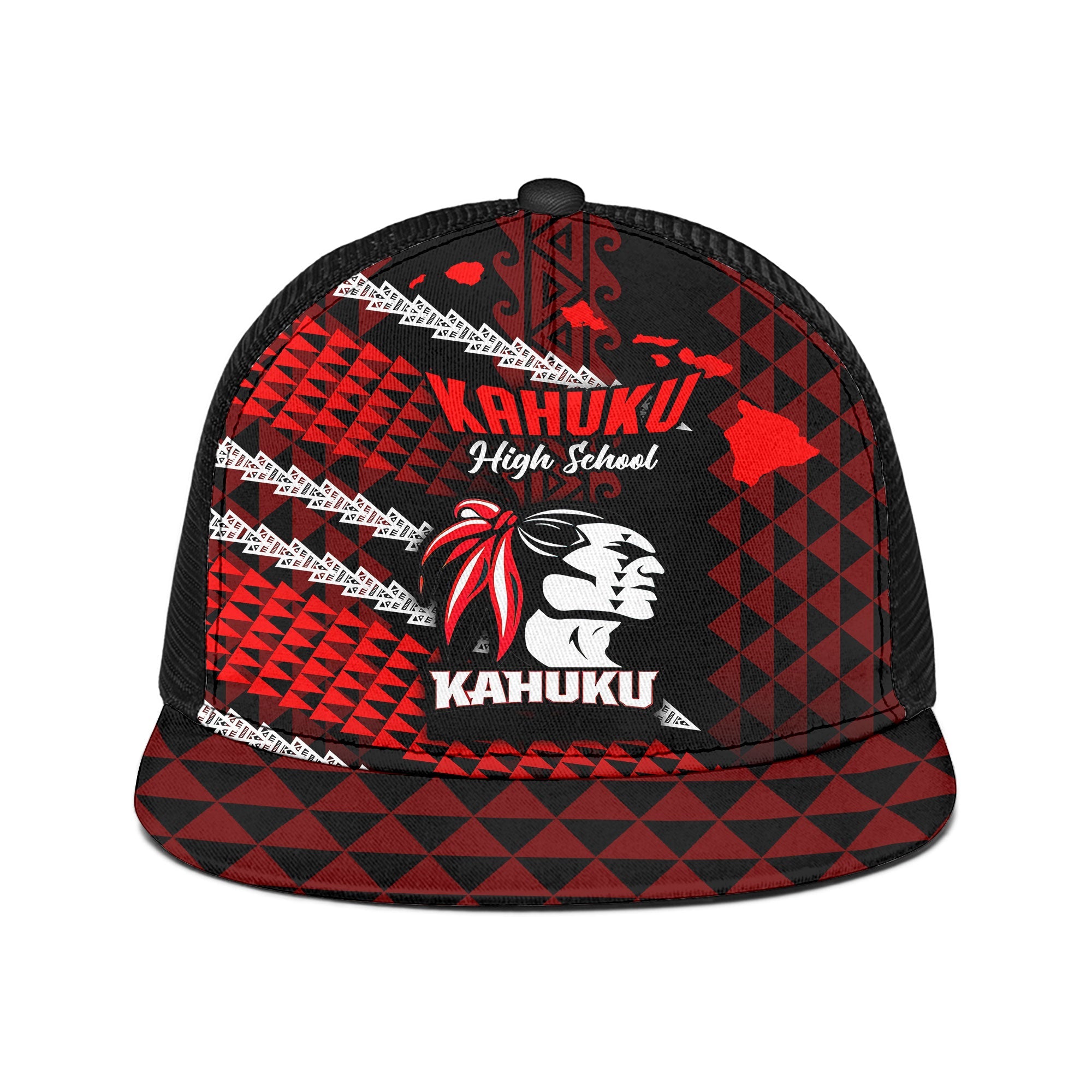 Hawaii Kahuku High & Intermediate School Trucker Hat Map Style