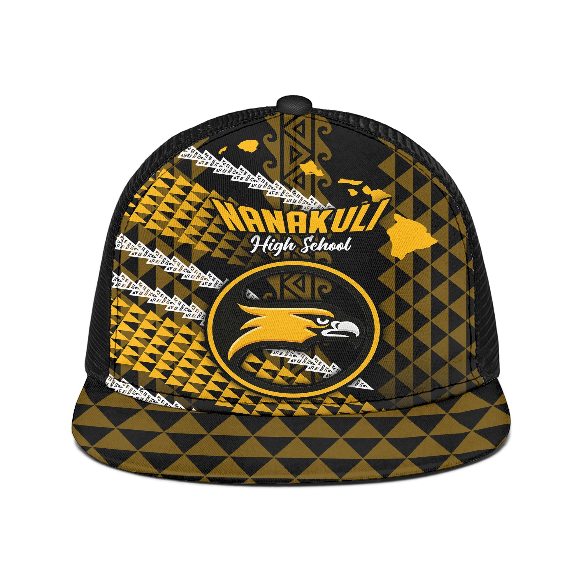 Hawaii Nanakuli High School Trucker Hat Map Style