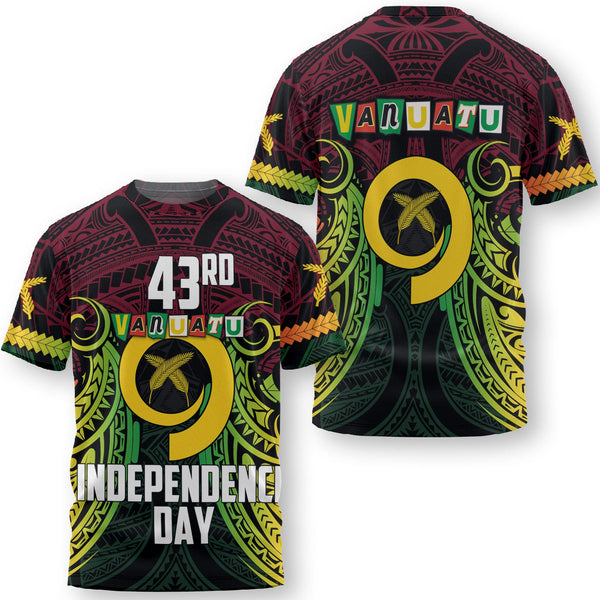 Vanuatu T Shirt Independence Day 43rd Anniversary Style 2