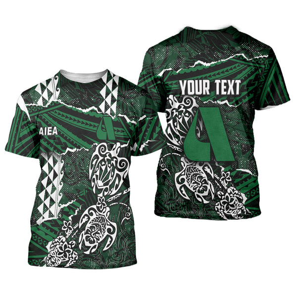 Hawaii Aiea High School Custom T Shirt Polynesian Turtle Style