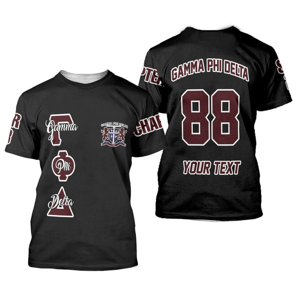 Fraternity T Shirt - Personalized Gamma Phi Delta Christian T Shirt Original Dark Style