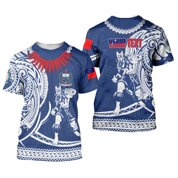 Custom Samoa T Shirt Warrior Ula Nifo Style