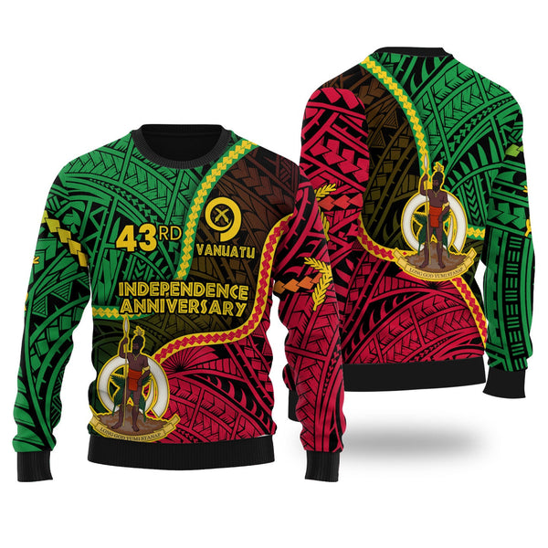 Vanuatu Wool Ugly Sweater Independence Day 43rd Anniversary Style