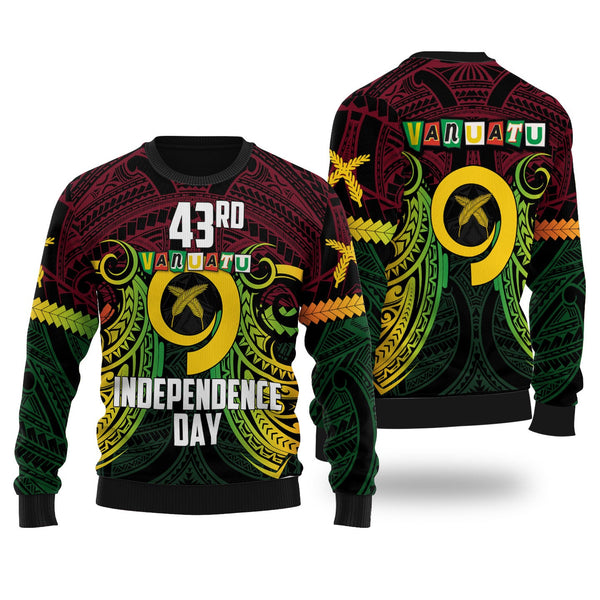 Vanuatu Wool Ugly Sweater Independence Day 43rd Anniversary Style 2