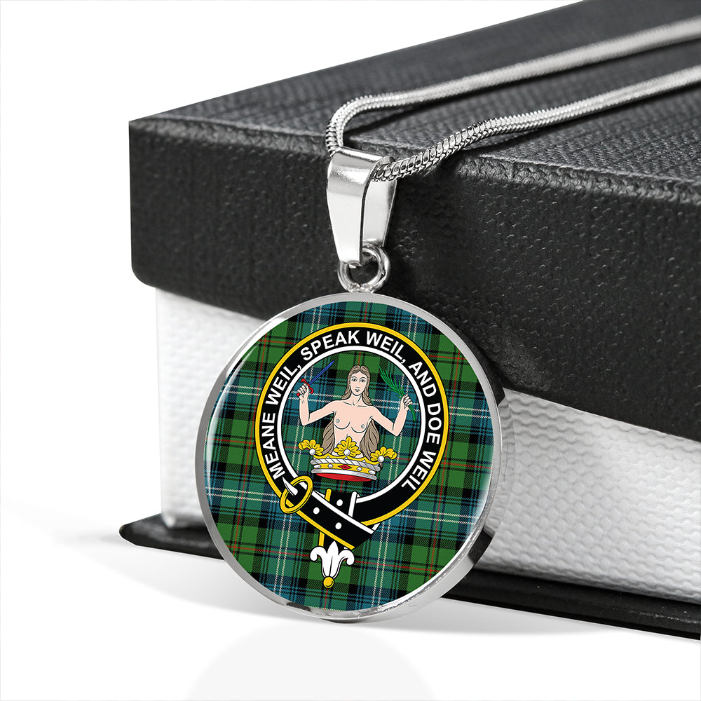Scottish Tartan Urquhart Ancient Clan Circle Necklace Classic Style
